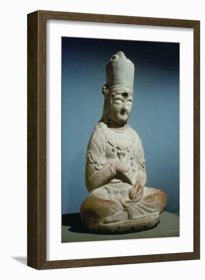 Seated Bodhisattva of Hansong-Sa, Korea, 10th Century-null-Framed Giclee Print