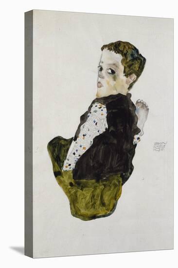 Seated Boy, 1911-Egon Schiele-Stretched Canvas