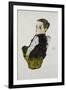 Seated Boy, 1911-Egon Schiele-Framed Giclee Print