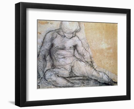 Seated Boy, C1514-1557-Jacopo Pontormo-Framed Giclee Print