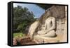 Seated Buddha, Gal Vihara, Polonnaruwa, UNESCO World Heritage Site, Sri Lanka, Asia-Charlie-Framed Stretched Canvas