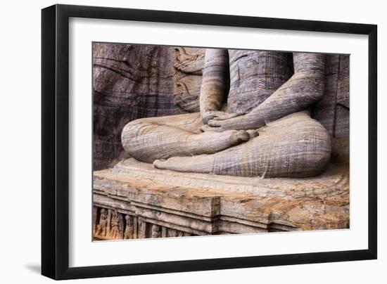 Seated Buddha in Meditation-Matthew Williams-Ellis-Framed Photographic Print