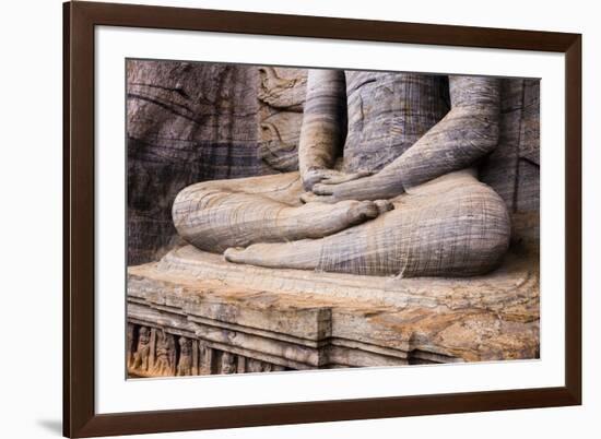 Seated Buddha in Meditation-Matthew Williams-Ellis-Framed Photographic Print