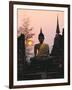 Seated Buddha Statue, Wat Mahathat, Sukhothai, Thailand-Rob Mcleod-Framed Photographic Print