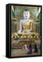 Seated Buddha Statue-Stuart Black-Framed Stretched Canvas