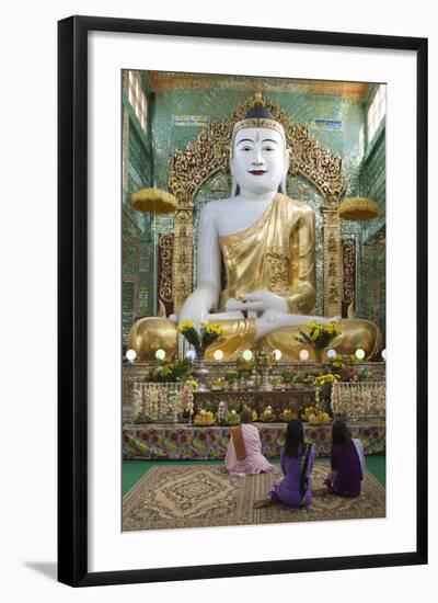 Seated Buddha Statue-Stuart Black-Framed Photographic Print