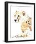 Seated Cheetah-Lanie Loreth-Framed Art Print