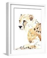 Seated Cheetah-Lanie Loreth-Framed Art Print