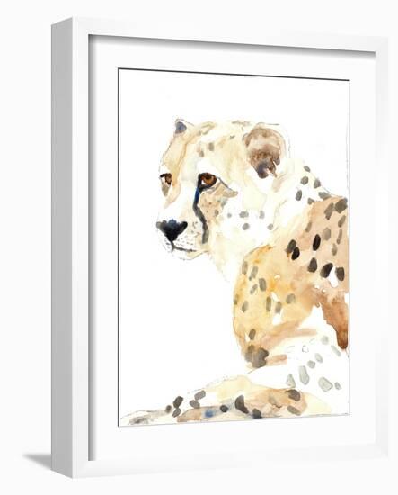 Seated Cheetah-Lanie Loreth-Framed Art Print