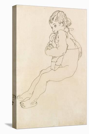 Seated Child, 1916-Egon Schiele-Stretched Canvas