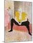 Seated Clowness, 1896-Henri de Toulouse-Lautrec-Mounted Giclee Print