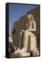 Seated Colossus in Front of 8th Pylon, Karnak Temple, Luxor, Thebes, Egypt, North Africa, Africa-Richard Maschmeyer-Framed Stretched Canvas