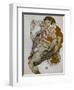 Seated Couple (Egon Und Edith Schiele), 1915-Egon Schiele-Framed Giclee Print