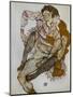 Seated Couple (Egon Und Edith Schiele), 1915-Egon Schiele-Mounted Giclee Print