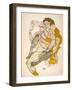 Seated Couple-Egon Schiele-Framed Giclee Print