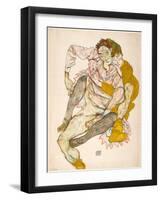 Seated Couple-Egon Schiele-Framed Giclee Print