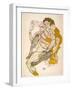 Seated Couple-Egon Schiele-Framed Giclee Print