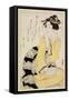 Seated Courtesan with a Book, C.1804-29-Kikugawa Toshinobu Eizan-Framed Stretched Canvas