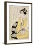 Seated Courtesan with a Book, C.1804-29-Kikugawa Toshinobu Eizan-Framed Giclee Print