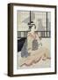 Seated Courtesan-Kikugawa Toshinobu Eizan-Framed Giclee Print