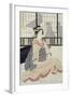 Seated Courtesan-Kikugawa Toshinobu Eizan-Framed Giclee Print