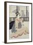 Seated Courtesan-Kikugawa Toshinobu Eizan-Framed Giclee Print