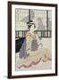 Seated Courtesan-Kikugawa Toshinobu Eizan-Framed Giclee Print