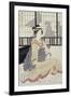 Seated Courtesan-Kikugawa Toshinobu Eizan-Framed Giclee Print