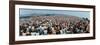 Seated Crowd Listening to Musicians Perform at Woodstock Music Festival-John Dominis-Framed Photographic Print