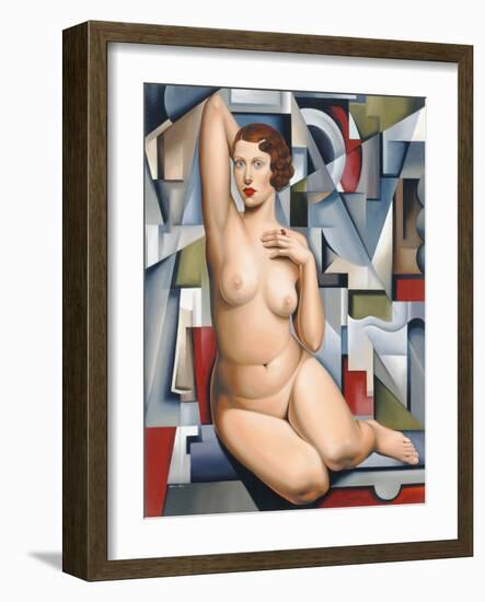 Seated Cubist Nude-Catherine Abel-Framed Giclee Print