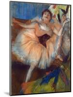 Seated Dancer, 1879-1880-Edgar Degas-Mounted Giclee Print