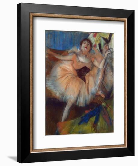 Seated Dancer, 1879-80-Edgar Degas-Framed Giclee Print