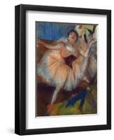 Seated Dancer, 1879-80-Edgar Degas-Framed Giclee Print