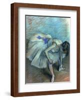 Seated Dancer, circa 1881-83-Edgar Degas-Framed Giclee Print