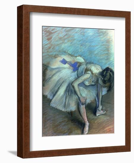 Seated Dancer, circa 1881-83-Edgar Degas-Framed Giclee Print