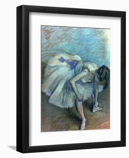 Seated Dancer, circa 1881-83-Edgar Degas-Framed Giclee Print