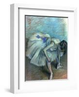 Seated Dancer, circa 1881-83-Edgar Degas-Framed Giclee Print