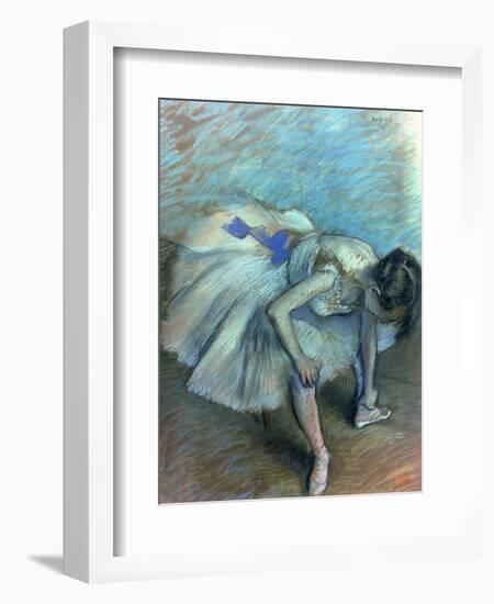 Seated Dancer, circa 1881-83-Edgar Degas-Framed Giclee Print