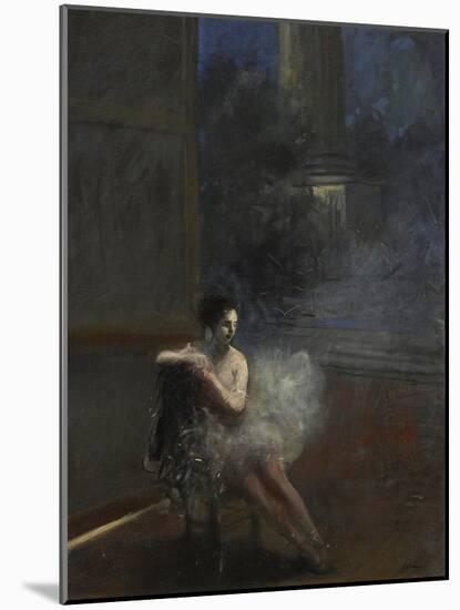 Seated Dancer-Jean Louis Forain-Mounted Giclee Print