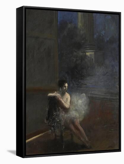 Seated Dancer-Jean Louis Forain-Framed Stretched Canvas