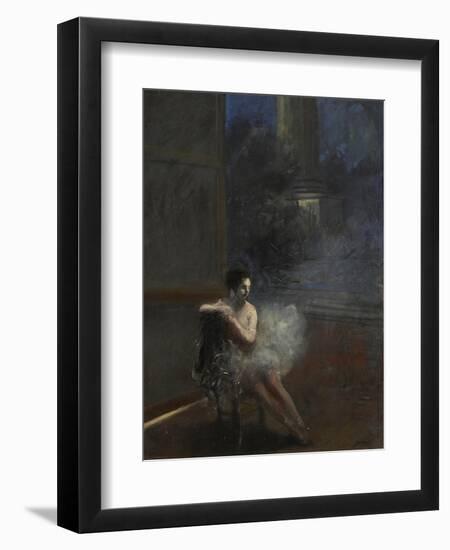 Seated Dancer-Jean Louis Forain-Framed Premium Giclee Print