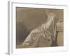 Seated, Drapery Study (Plato for "Death of Socrates")-Jacques-Louis David-Framed Giclee Print