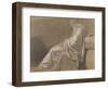 Seated, Drapery Study (Plato for "Death of Socrates")-Jacques-Louis David-Framed Giclee Print