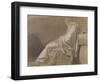 Seated, Drapery Study (Plato for "Death of Socrates")-Jacques-Louis David-Framed Giclee Print