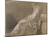 Seated, Drapery Study (Plato for "Death of Socrates")-Jacques-Louis David-Mounted Giclee Print