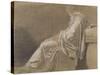 Seated, Drapery Study (Plato for "Death of Socrates")-Jacques-Louis David-Stretched Canvas