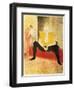 Seated Female Clown, Mlle. Cha-U-Kao, 1896-Henri de Toulouse-Lautrec-Framed Giclee Print