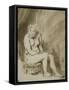 Seated Female Nude, 1660-62-Rembrandt van Rijn-Framed Stretched Canvas