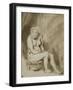 Seated Female Nude, 1660-62-Rembrandt van Rijn-Framed Giclee Print