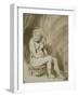 Seated Female Nude, 1660-62-Rembrandt van Rijn-Framed Giclee Print